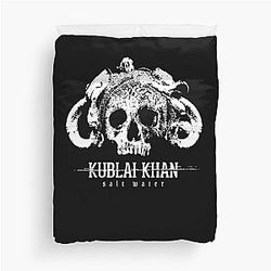 Kublai Khan Sale Waeer Skull Logo Metalcore Band Duvet Cover