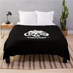Kublai Khan Sale Waeer Skull Logo Metalcore Band - Throw Blanket