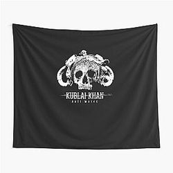 Kublai Khan Sale Waeer Skull Logo Metalcore Band  Tapestry