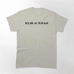"Kublai Khan" - Calligraphy Design Lettering Classic T-Shirt