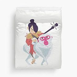 Kubo and Monkey Duvet Cover