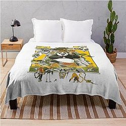 Kung Fu Panda Artwork Throw Blanket