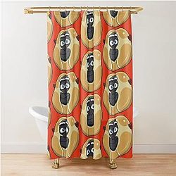 Monkey Kung Fu Panda Shower Curtain
