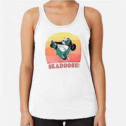Kung Fu Panda Retro Circle Racerback Tank Top