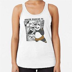 Kung Fu Panda Dragon Warrior Po Comic Panel Tank Top