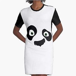 Kung Fu Panda on Graphic T Shirt Dress