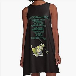 Master Oogway Kung Fu Panda A-Line Dress