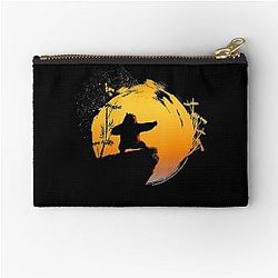 Kung Fu Po Tai Chi Sunset Silhouette Zipper Pouch