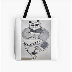 Kung Fu Panda All Over Print Tote Bag