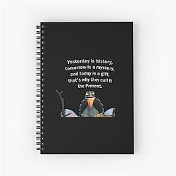 Kung Fu Panda Oogway quote Spiral Notebook