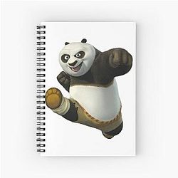 Kung Fu Panda Spiral Notebook