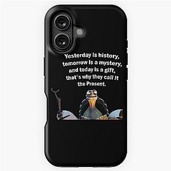 Kung Fu Panda Oogway quote Yesterday is a gift that's why they call it the present iPhone Tough Case