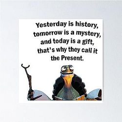 Kung Fu Panda Oogway quote Poster