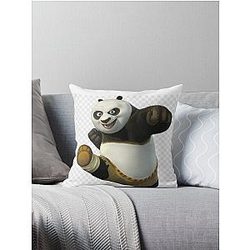 Kung fu Panda Cartoon Artwork Throw Pillow