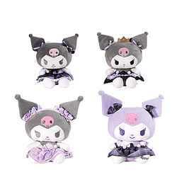20-25cm Black Purple Kuromi Stuffed Toy Plush