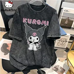 Sanrio Kuromi American Retro Oversized T-shirts