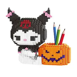 Kuromi Sanrio DIY Office Desk Pen Container Building Blocks