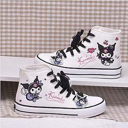 Kuromi High-Top Canvas Shoes