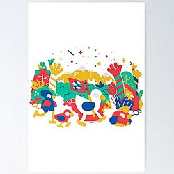 Kurzgesagt Merch Duck And Friends Poster RB0111