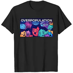 Kurzgesagt T-shirts - Overpopulation Colorful Crowd Edition