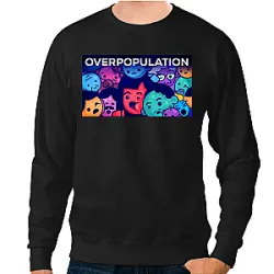 Kurzgesagt Sweatshirts - Overpopulation Colorful Crowd Edition