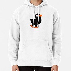 Kurzgesagt fan Duck bird Black Pullover Hoodie RB0111