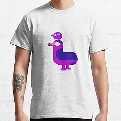 my kurzgesagt bird creative pink classic in white Classic T-Shirt RB0111