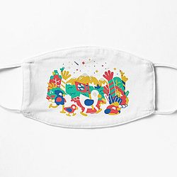 Kurzgesagt Merch Duck And Friends Flat Mask RB0111