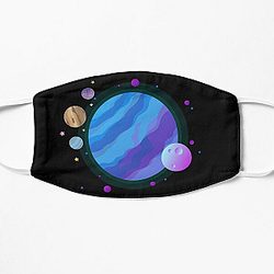Kurzgesagt Blue Planet Flat Mask RB0111