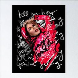 Kylie Minogue - Disco - Say Something music video inspired art Poster