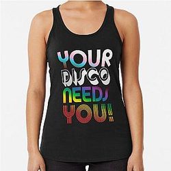 Your Disco Needs You - Kylie Minogue - Light Years - Progress Pride Colours LGBTQIA+ Racerback Tank Top