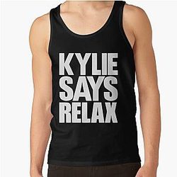 Kylie Minogue - Kylie Says Relax (white text) Tank Top