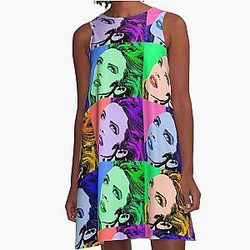 Kylie Minogue POP Collage A-Line Dress