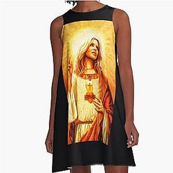 kylie minogue artist  	 A-Line Dress