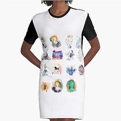 Kylie Minogue all albums digital watercolour Graphic T-Shirt Dress