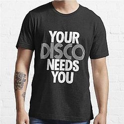 Kylie Minogue - Your Disco Needs You (white text) Essential T-Shirt