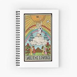 Kylie Minogue (All) The Lovers Tarot Card Spiral Notebook
