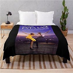 34 La Land Poster Throw Blanket