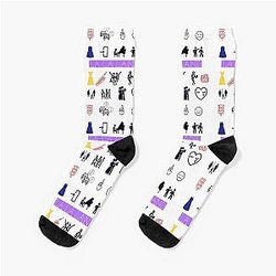 Mia and Sebastian La La Land Socks