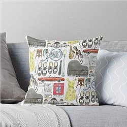 La La Land Illustration Jazz Saxophone Music Musical Throw Pillow