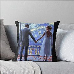 La Land Van Gogh Throw Pillow