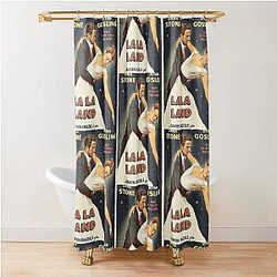 La La Land Vintage Shower Curtain