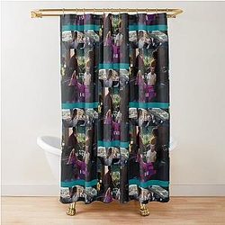 LA Land Long Shower Curtain
