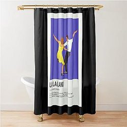 La La Land minimalist movie shower curtian