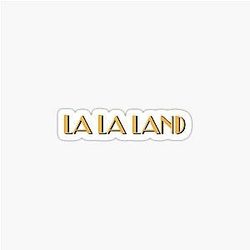 LA Land Title Card Glossy Sticker