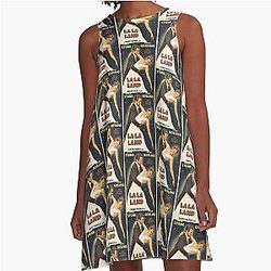 La La Land Alternative Vintage Poster A-Line Dress