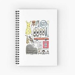 La La Land Jazz Music Musical Spiral Notebook