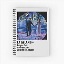 La Land Poster Spiral Notebook