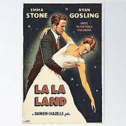 La La Land Alternative Movie Vintage Poster