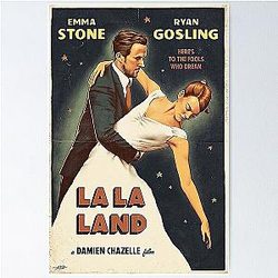 La La Land Alternative Movie Vintage Minimalist Poster